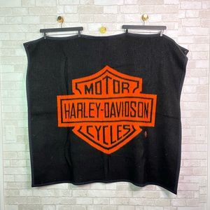 Harley Davidson Fleece Throw Blanket Biederlack